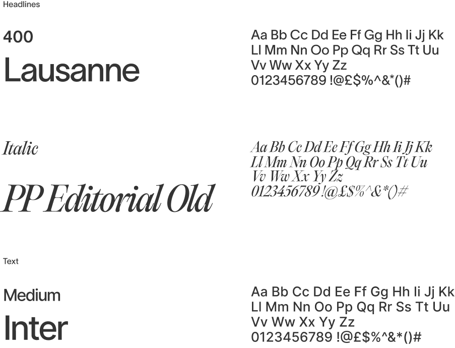 Docket typography fonts