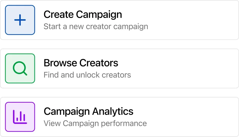 Oho campaigns card